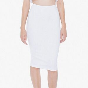 American Apparel White Ponte Skirt